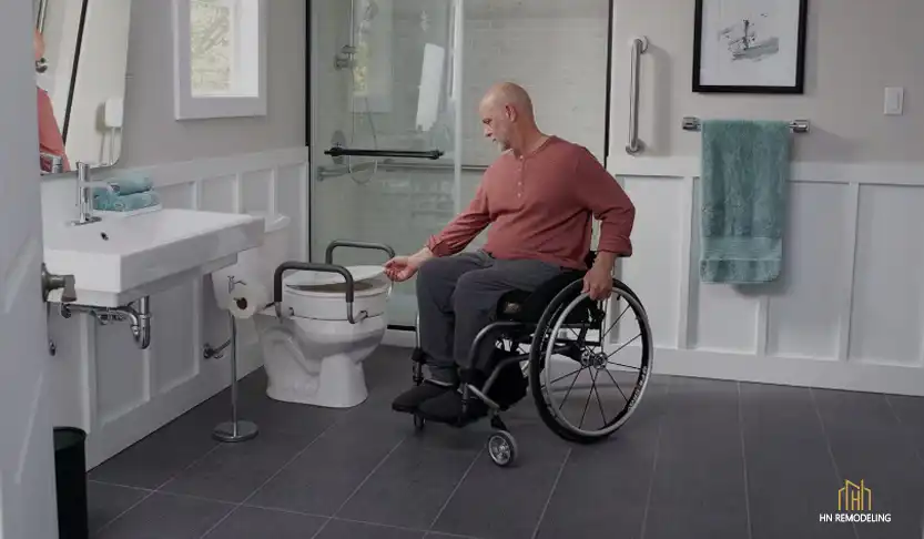 Handicap Accessible Vanity for elderhy in bathroom