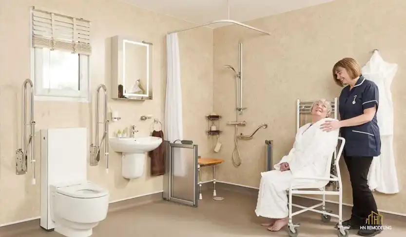 Toilets and Faucets for elderhy in bathroom