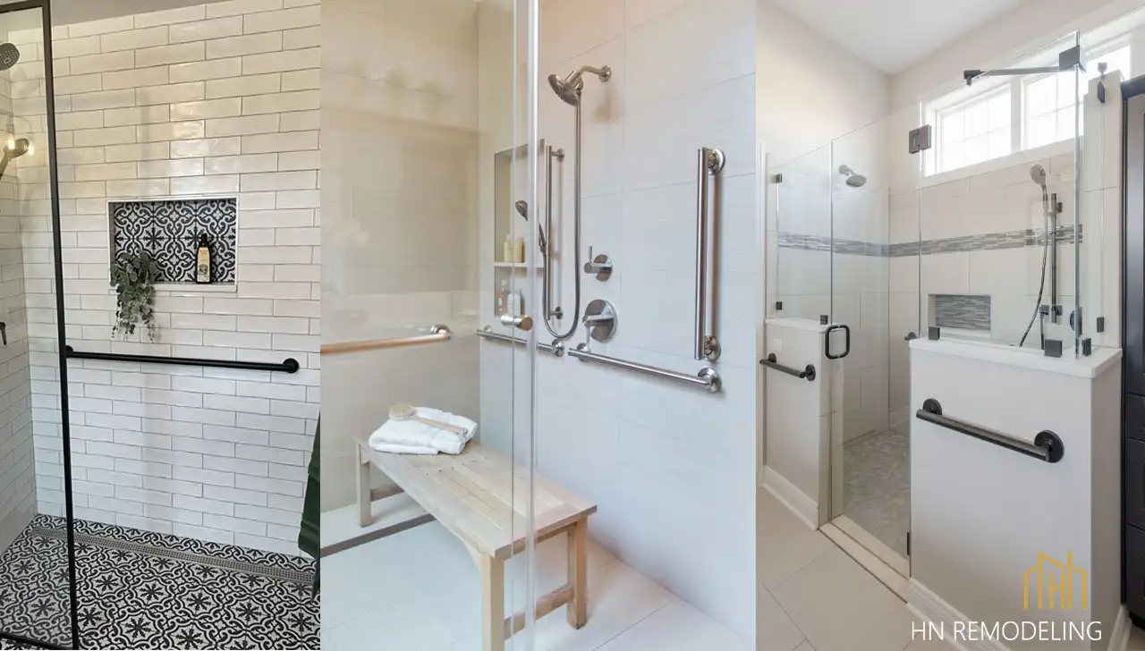 accessibility small bathroom tub to shower conversion